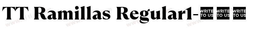 TT Ramillas Regular1字体转换